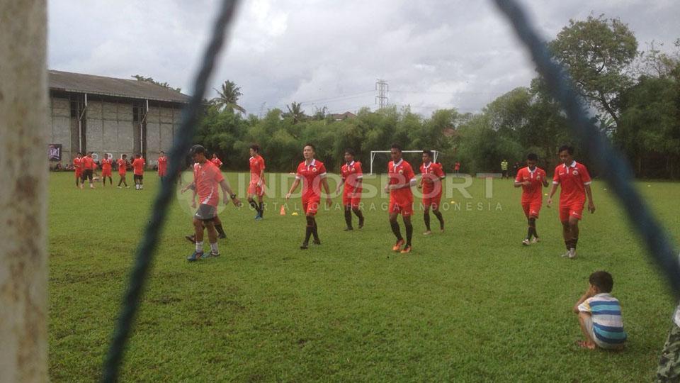 Tim Skuat Persija Jakarta sedang latihan. - INDOSPORT